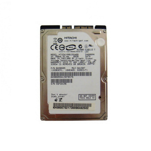 Винчестер 2,5" 80Gb SATA Hitachi Travelstar 5K160 HTS541680J9SA00 p/n:0A50685