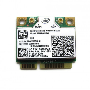 контроллер  WLAN Wi-Fi microPCI-Express Intel 2200BNHMW , 802.11 b/g/n