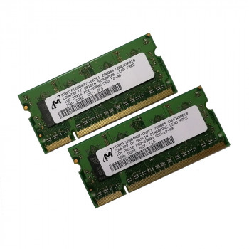 ОЗУ So-Dimm 2Gb PC2-5300, DDR2-667 Micron MT8HTF12864HDY-667E1 (Kit 2x1Gb)