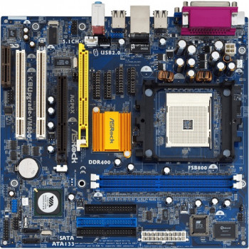 б/у системная плата сокет 754 ASRock K8Upgrade-VM800