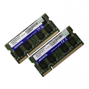 ОЗУ So-Dimm 4Gb PC2-6400, DDR2-800 ADATA AD2S800B2G5-B (Kit 2x2Gb) 