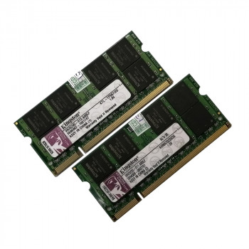 ОЗУ So-Dimm 4Gb PC2-5300, DDR2-667 KingSton 99U5295-01x.A00LF  (Kit 2x2Gb)