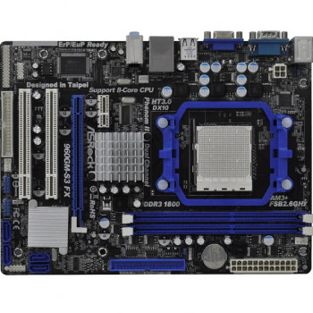 б/у системная плата сокет Am3 ASRock 960GM-S3 FX
