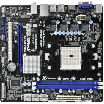 б/у системная плата сокет FM ASrock A75M-HVS