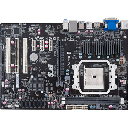 системная плата сокет FM2 ECS A75F2-A2