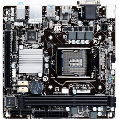 системная плата S-1150 GigaByte GA-H81N-D2H