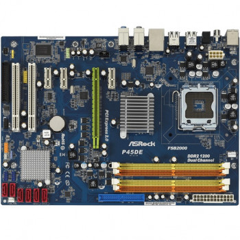б/у системная плата сокет 775 Asrock P45DE