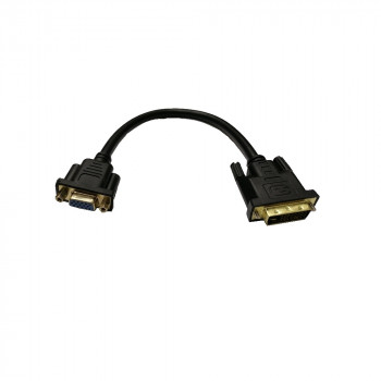переходник Kramer DVI-I (Male) -VGA (Female) черный