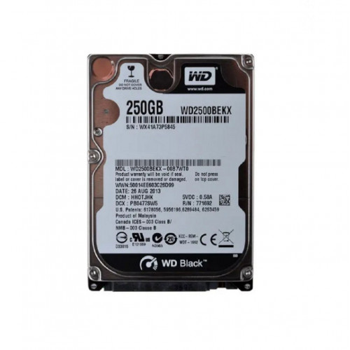 винчестер SATA 2,5" 250Gb WD Black WD2500BEKX