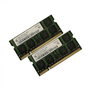 ОЗУ So-Dimm 2Gb PC2-5300, DDR2-667 Qimonda HYS64T128021EDL-3S-B2 (Kit 2x1Gb)