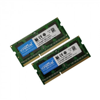 ОЗУ So-Dimm 8Gb PC3-8500, DDR3-1066, Crucial CT4G46BF106B.C16FPD (Kit 2x4Gb)