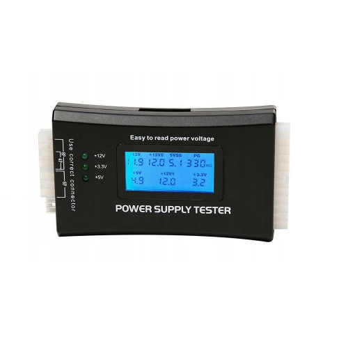 Тестер 20/24pin ATX-SATA-HD Power Supply Tester Black LCD, BXBC-VX-BO