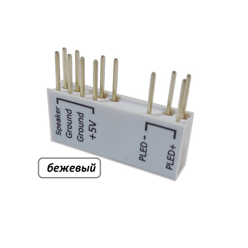 Переходник Q-CONNECTOR Front Panel Jamper, бежевый