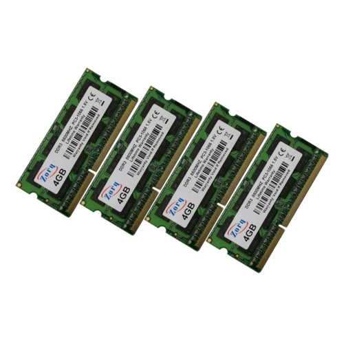 ОЗУ So-Dimm 16Gb PC3-8500s, DDR3-1066, Zorg/Samsung K4B2G0846C HYF8 (Kit 4x4Gb)