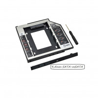 Оптибей,Caddy, Dexp AT-DH01, 9,5mm, SATA-mSATA