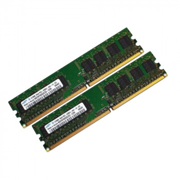 ОЗУ Dimm 1Gb PC2-4200(533)DDR2 Samsung M378T6553CZ3-CD5  (Kit 2x512Mb)
