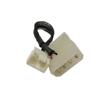 Кабель-переходник для вентилятора Generic Molex 4pin → 1 x Fan, в черной оплетке 