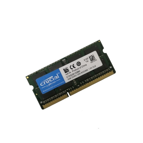ОЗУ So-Dimm 4Gb PC3-10600s, DDR3-1333, Crucial CT4G3S1339M