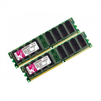 ОЗУ Dimm 2Gb PC-3200(400)DDR Kingston KVR400X64C3A/1G 99U5193-090.A01LF  (Kit 2x1Gb)