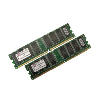 ОЗУ Dimm 2Gb PC-3200(400)DDR Kingston KVR400X64C3A/1G 99U5193-o9o.Ao1LF  (Kit 2x1Gb)