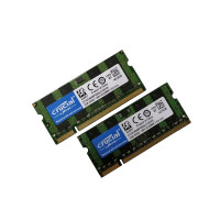 ОЗУ So-Dimm 4Gb PC2-6400, DDR2-800 Crucial CT102464BF800A.C16FPD (Kit 2x2Gb) 