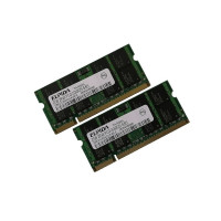 ОЗУ So-Dimm 4Gb PC2-5300, DDR2-667 Elpida EBE21UE8ACUA-6E-E (Kit 2x2Gb) 