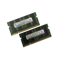 ОЗУ So-Dimm 4Gb PC2-5300, DDR2-667 Samsung M470T5663QZ3-CE6 (Kit 2x2Gb) 