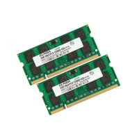 ОЗУ So-Dimm 4Gb PC2-5300, DDR2-667 Elpida EBE21UE8AFSA-8G-F  (Kit 2x2Gb) 