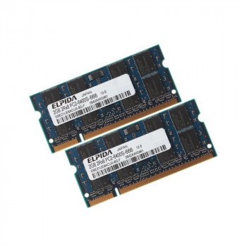 ОЗУ So-Dimm 4Gb PC2-6400, DDR2-800 Elpida EBE21UE8ACUA-8G-F (Kit 2x2Gb)