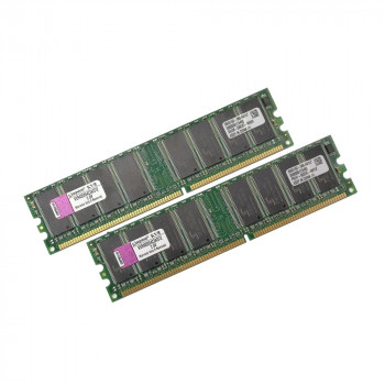 ОЗУ Dimm 1Gb PC-3200(400)DDR Kingston KVR400X64C3A/512  99U5192-068.A01LF (Kit 2x512Mb)