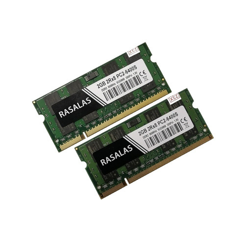 ОЗУ So-Dimm 4Gb PC2-6400, DDR2-800 Rasalas/ Kingstone D1288TEIFGG25U (Kit 2x2Gb)  