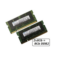 ОЗУ  So-Dimm 8Gb PC2-5300, DDR2-667 Samsung M470T5267AZ3-CE6 (Kit 2x4Gb) 