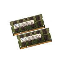 ОЗУ So-Dimm 4Gb PC2-5300, DDR2-667 Samsung M470T5663EH3-CE6  (Kit 2x2Gb)