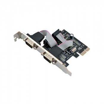 контроллер PCI-E 2xCOM Asia 634454 PCIE 2S, MosChip MCS9901CV-CC 