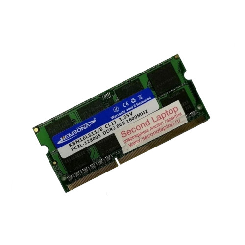 ОЗУ So-Dimm 8Gb PC3L-12800s, DDR3L-1600, KemBona (Samsung) KBN16LS11/8 