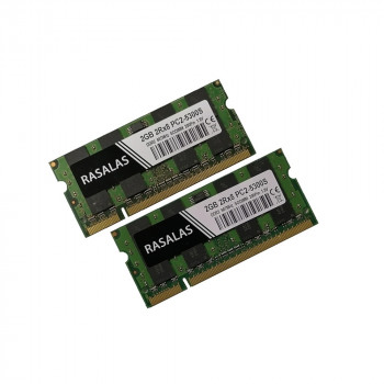 ОЗУ So-Dimm 4Gb PC2-5300, DDR2-667 Rasalas/ Micron 9TG22D9JWB (Kit 2x2Gb) 