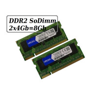 ОЗУ So-Dimm 8Gb PC2-5300, DDR2-667 Hruml/ Micron 9CAIIZ9HGK (Kit 2x4Gb) 