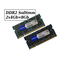 ОЗУ So-Dimm 8Gb PC2-6400, DDR2-800 Hruml/ Hynix H5PS2G83AFR01S6C (Kit 2x4Gb) 
