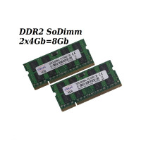 ОЗУ So-Dimm 8Gb PC2-6400, DDR2-800 Yimeng/ Micron IYC22D9MTG (Kit 2x4Gb) 