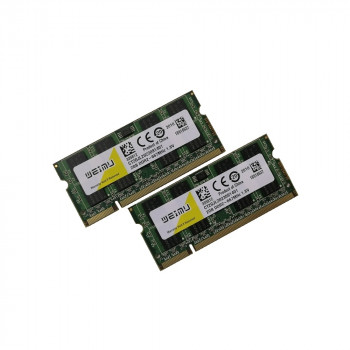 ОЗУ So-Dimm 4Gb PC2-5300, DDR2-667 Weimu/ Nanya CT2GJL2023091401 (Kit 2x2Gb) 