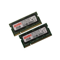 ОЗУ So-Dimm 4Gb PC2-5300, DDR2-667 VKLO/ Qimonda 30A1L23100931A7R46 (Kit 2x2Gb)
