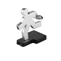 USB-хаб Exegate UH-172 4-port, USB 2.0, серебристо-черный
