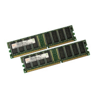 ОЗУ Dimm 1Gb PC-3200(400)DDR Hynix HYMD564646CP8J-D43 AA (Kit 2x512Mb)