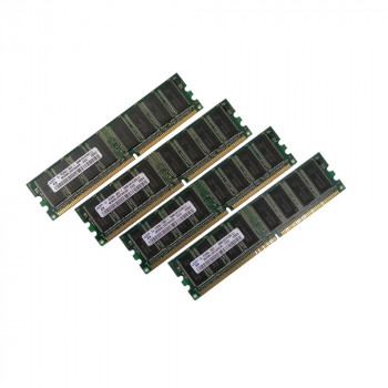 ОЗУ  Dimm 1Gb PC-3200(400)DDR Samsung M368L322HUS-CCC (Kit 4x256Mb)