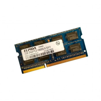 ОЗУ So-Dimm 2Gb PC3-10600, DDR3-1333, Elpida EBJ21UE8BDS0-DJ-F