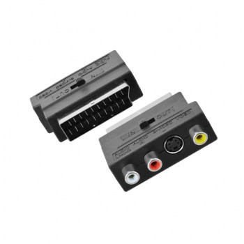 переходник Afox AT1010, Scart -3xRCA+SVHS, in/out