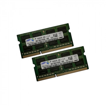 ОЗУ So-Dimm 8Gb PC3-12800s, DDR3-1600, Samsung M471B2573CH0-CKO (Kit 2x4Gb)