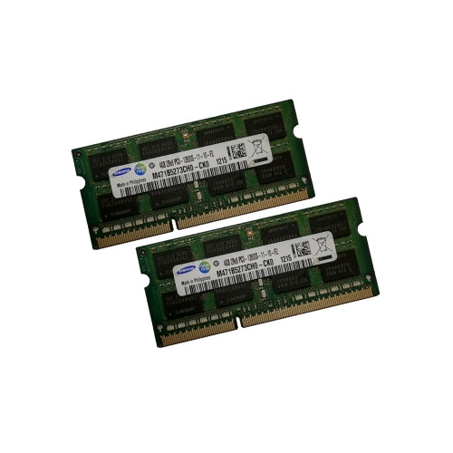 ОЗУ So-Dimm 8Gb PC3-12800s, DDR3-1600, Samsung M471B2573CH0-CKO (Kit 2x4Gb)