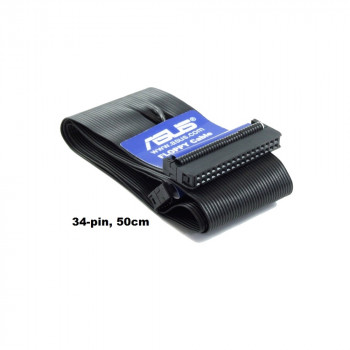 Шлейф управления FDD (флоппи) IDC34 2-разьема, 50см, черный, Asus Floppy Cable