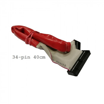 Шлейф управления FDD (флоппи) IDC34 2-разьема, 40см, красный, MSI Floppy Cable